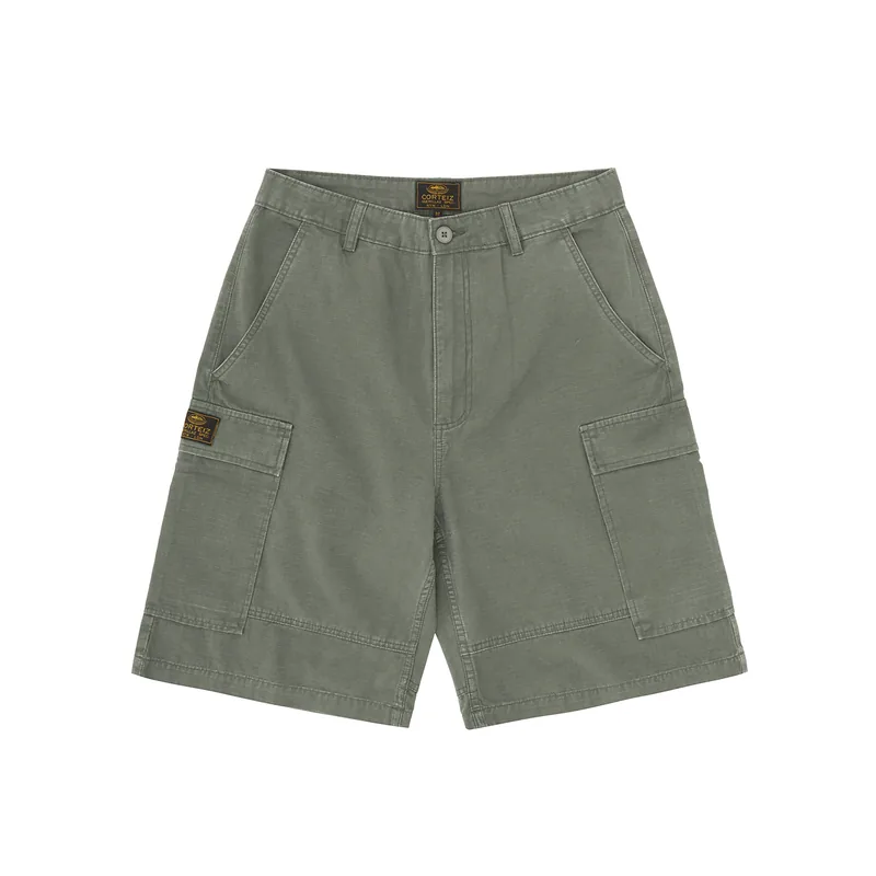 GUERILLAZ CARGO SHORT [OLIVE], front view (1 of 4)