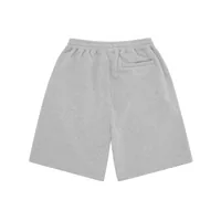 ISLAND PUFF PRINT SWEATSHORT [HEATHER GREY], back view (2 of 3)