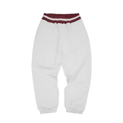 HMP STRIPE RIB SWEATPANT [LIGHT HEATHER]