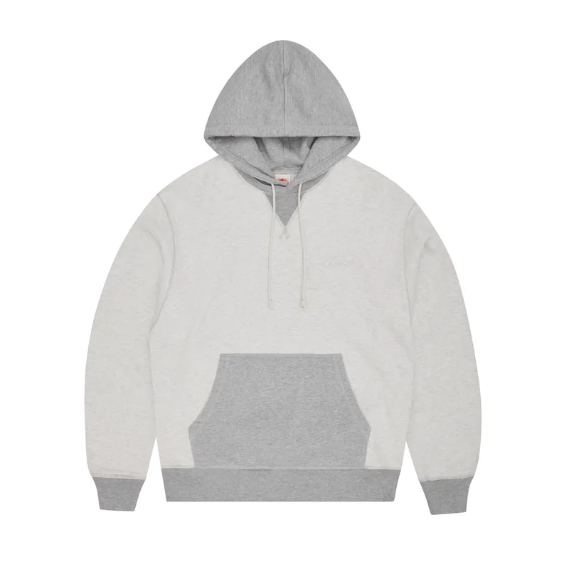HMP CONTRAST HOODIE [HEATHER GREY], front view (1 of 4)