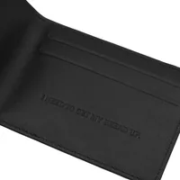 ISLAND LEATHER CARD HOLDER [BLACK], side view (3 of 3)