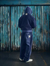 HMP CONTRAST OPEN HEM SWEATPANT [NAVY], detail (4 of 4)