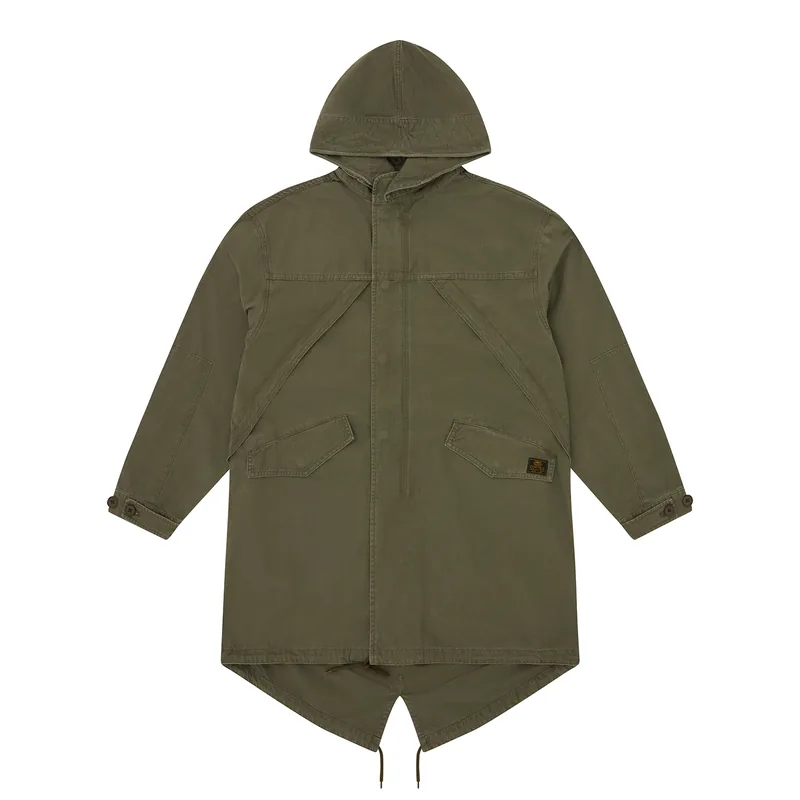 GUERILLAZ FISHTAIL PARKA [OLIVE], front view (1 of 5)