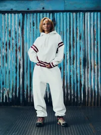 HMP STRIPE RIB SWEATPANT [LIGHT HEATHER], detail (4 of 5)