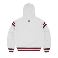 HMP STRIPE RIB HOODIE [LIGHT HEATHER], back view (2 of 5)