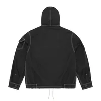 SHIELD CREST TWILL JACKET [BLACK], back view (2 of 4)