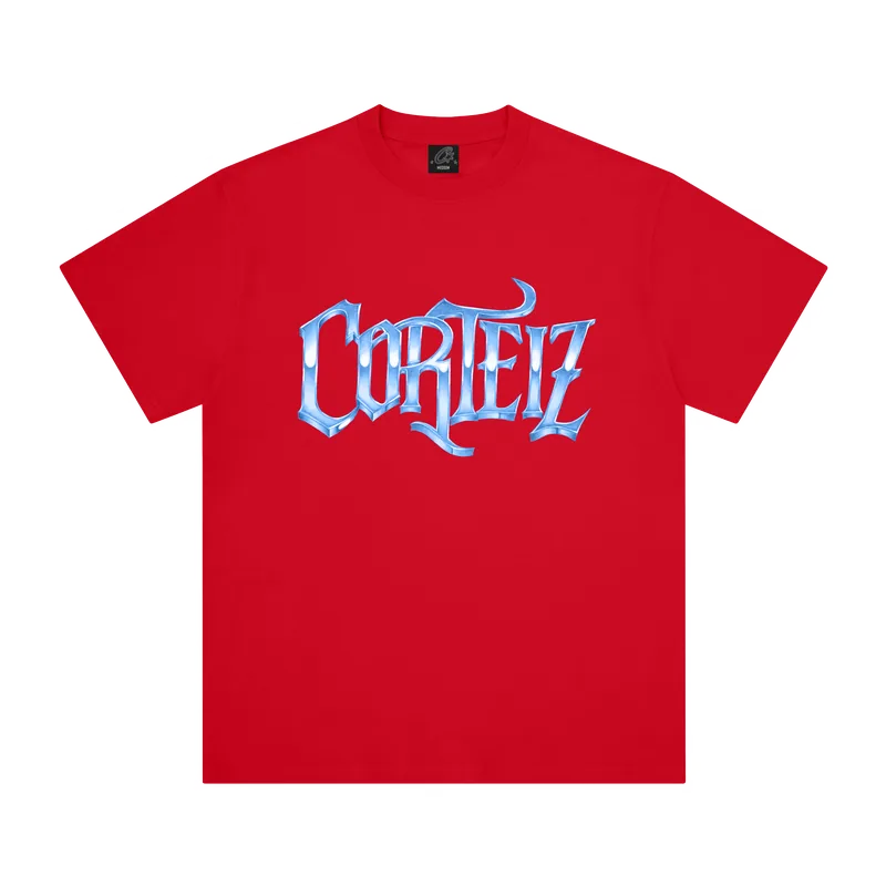 GLACIER TEE [RED], front view (1 of 2)