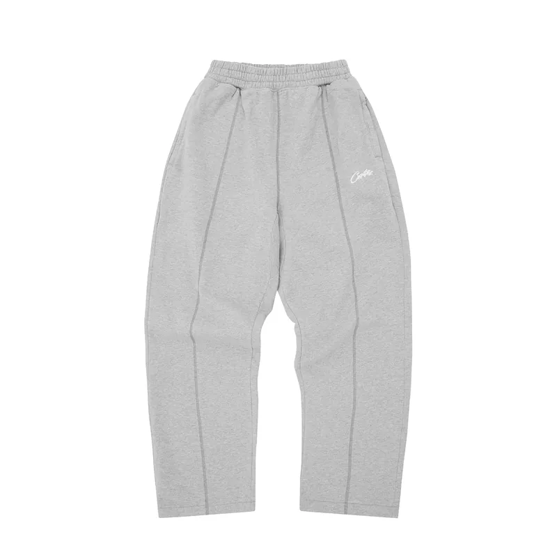 HMP OPEN HEM SWEATPANT [HEATHER GREY], front view (1 of 4)