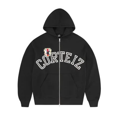 ARCH SHIELD ZIP HOODIE [BLACK]