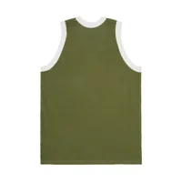 VICE MESH KNIT VEST [OLIVE], back view (2 of 4)