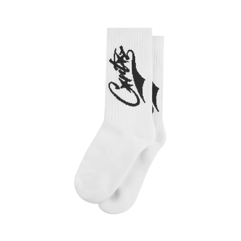 BASEBALL SOCKS [WHITE], front view (1 of 2)