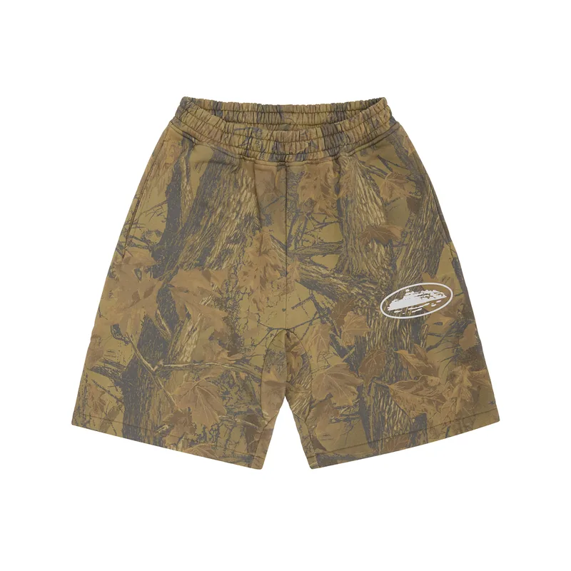 ISLAND PUFF PRINT SWEATSHORT [FOREST CAMO], front view (1 of 3)