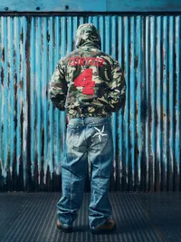EMBLEM RIPSTOP JACKET [WOODLAND CAMO], close-up (5 of 6)