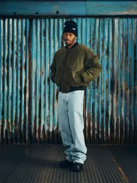 GUERILLAZ HEAVY DUTY BOMBER [OLIVE], side view (3 of 4)