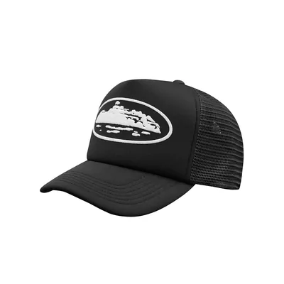 ISLAND PUFF PRINT TRUCKER HAT [BLACK]