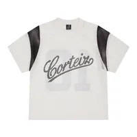 OPEN MESH PANEL JERSEY [CREAM] — front view (1 of 2)