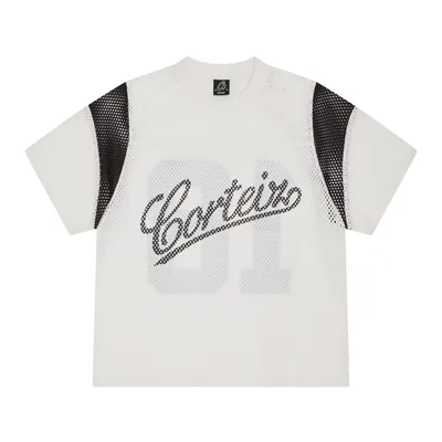 OPEN MESH PANEL JERSEY [CREAM]