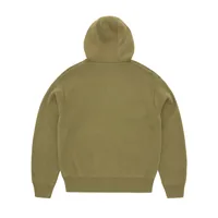 3M COLLEGE KNIT ZIP HOODIE [OLIVE], back view (2 of 2)