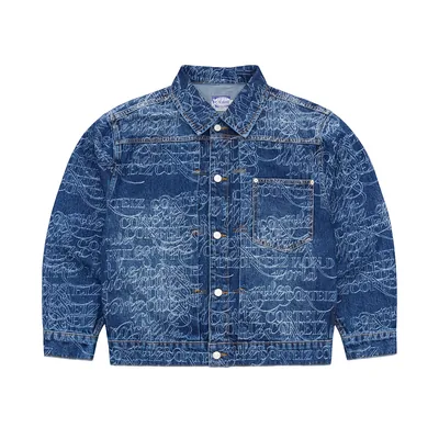 HANDWRITTEN DENIM JACKET [MIDWASH INDIGO]