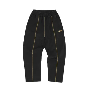 HMP OPEN HEM SWEATPANT [BLACK / YELLOW]